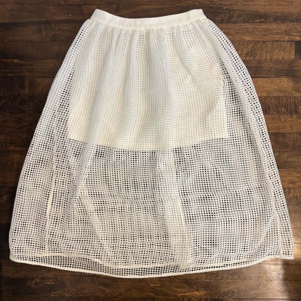 Sunday in Brooklyn Sheet Overlay A-Line Skirt/ S